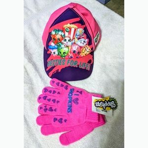 Besties Shopkins Baseball Cap and NWT Gloves